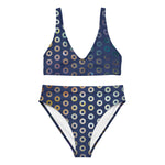 Load image into Gallery viewer, Phish High-Waisted Bikini Fishman Blue Space Donuts Recycled
