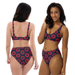 Load image into Gallery viewer, Phish High Waisted Bikini Set, Fishman Donuts Recycled Swimsuit
