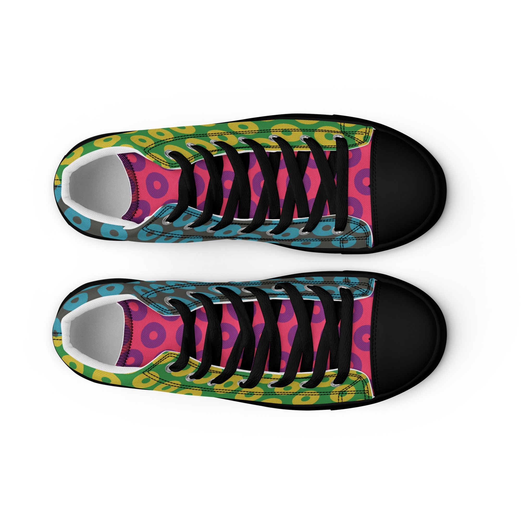 Fishman Donuts Men’s Phish High Top Canvas Shoes
