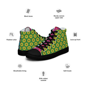 Fishman Donuts Men’s Phish High Top Canvas Shoes