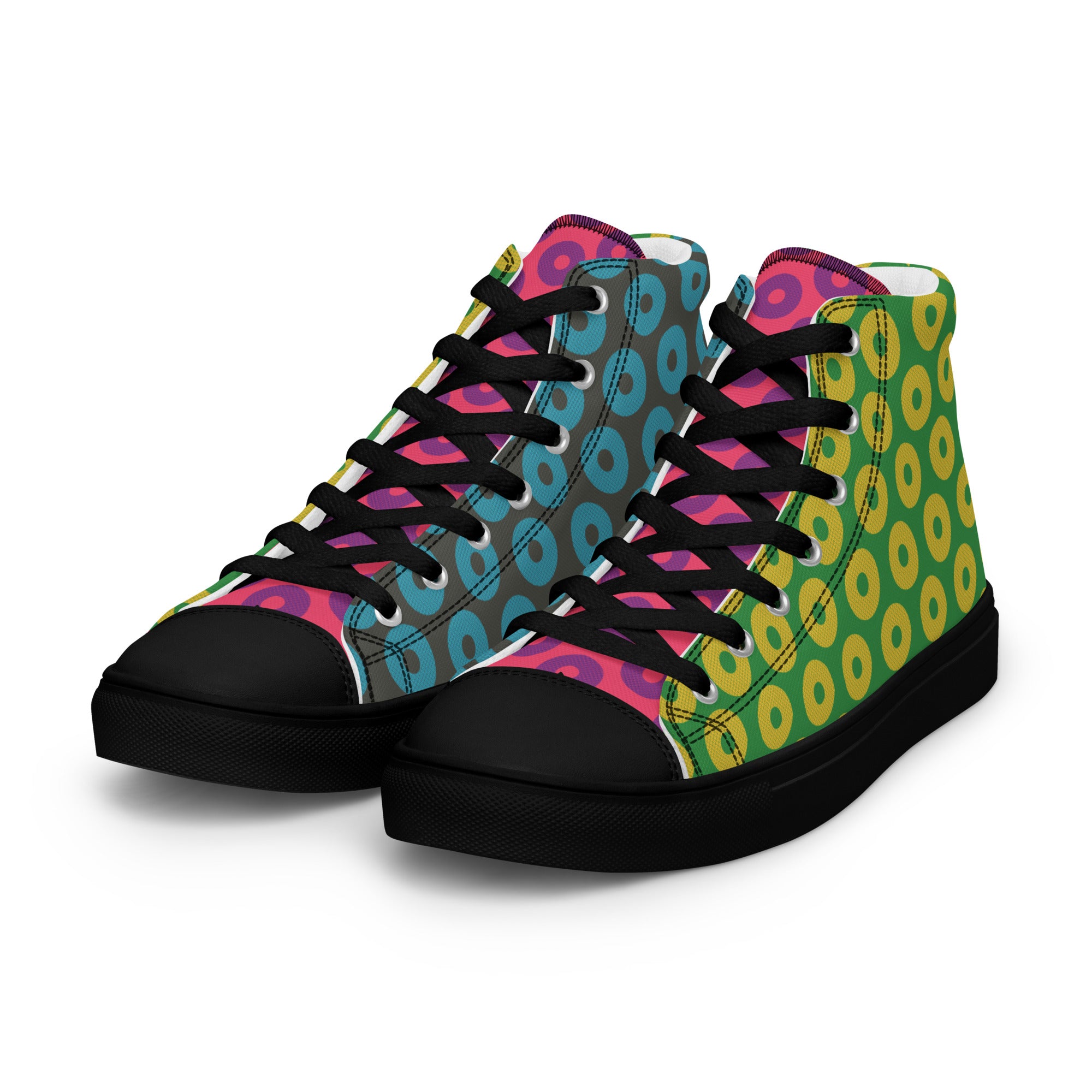 Fishman Donuts Men’s Phish High Top Canvas Shoes