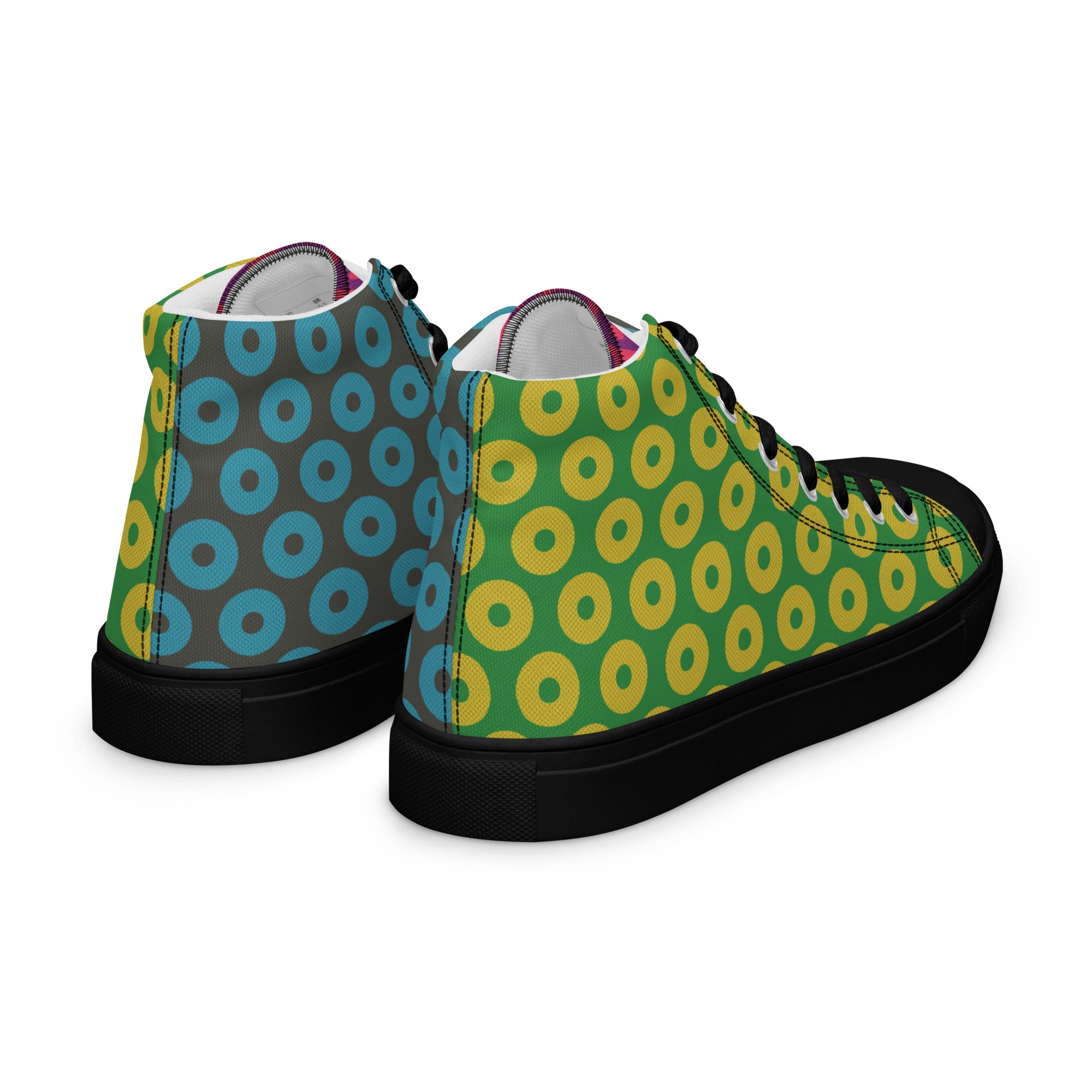 Fishman Donuts Men’s Phish High Top Canvas Shoes