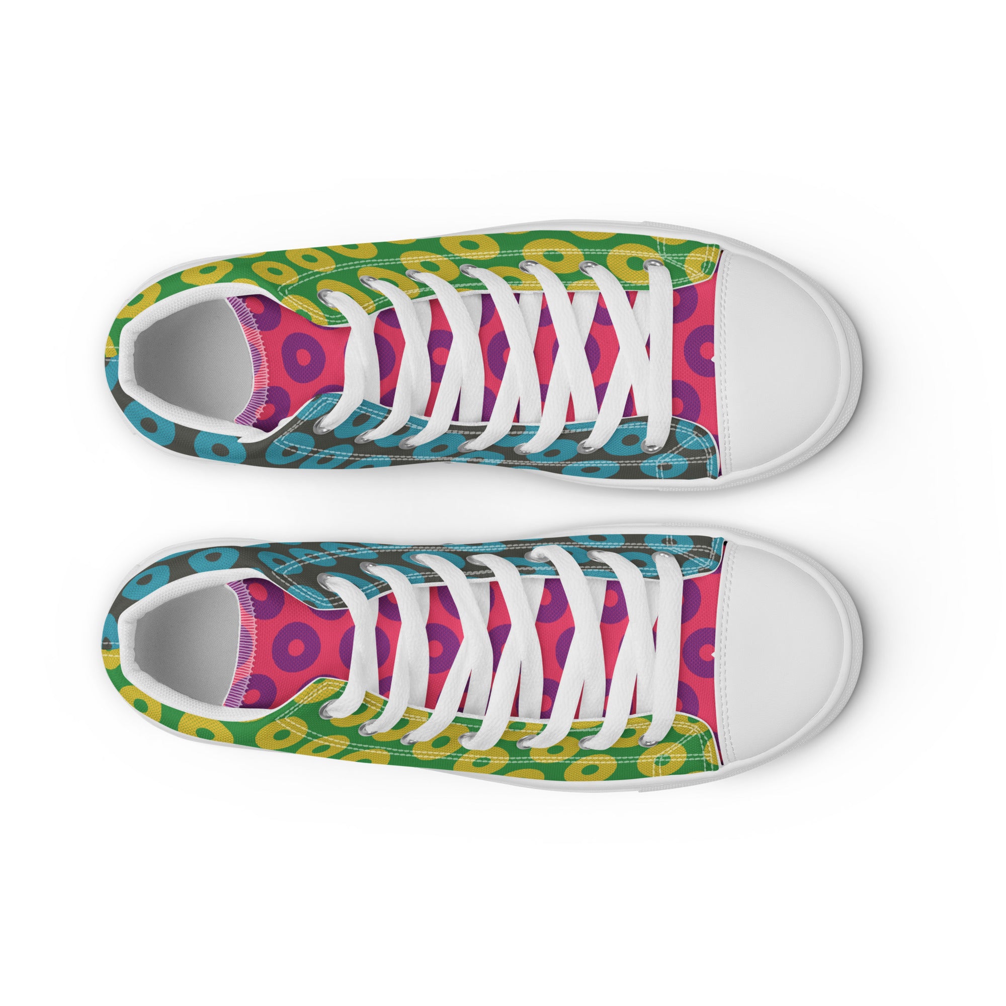 Fishman Donuts Men’s Phish High Top Canvas Shoes