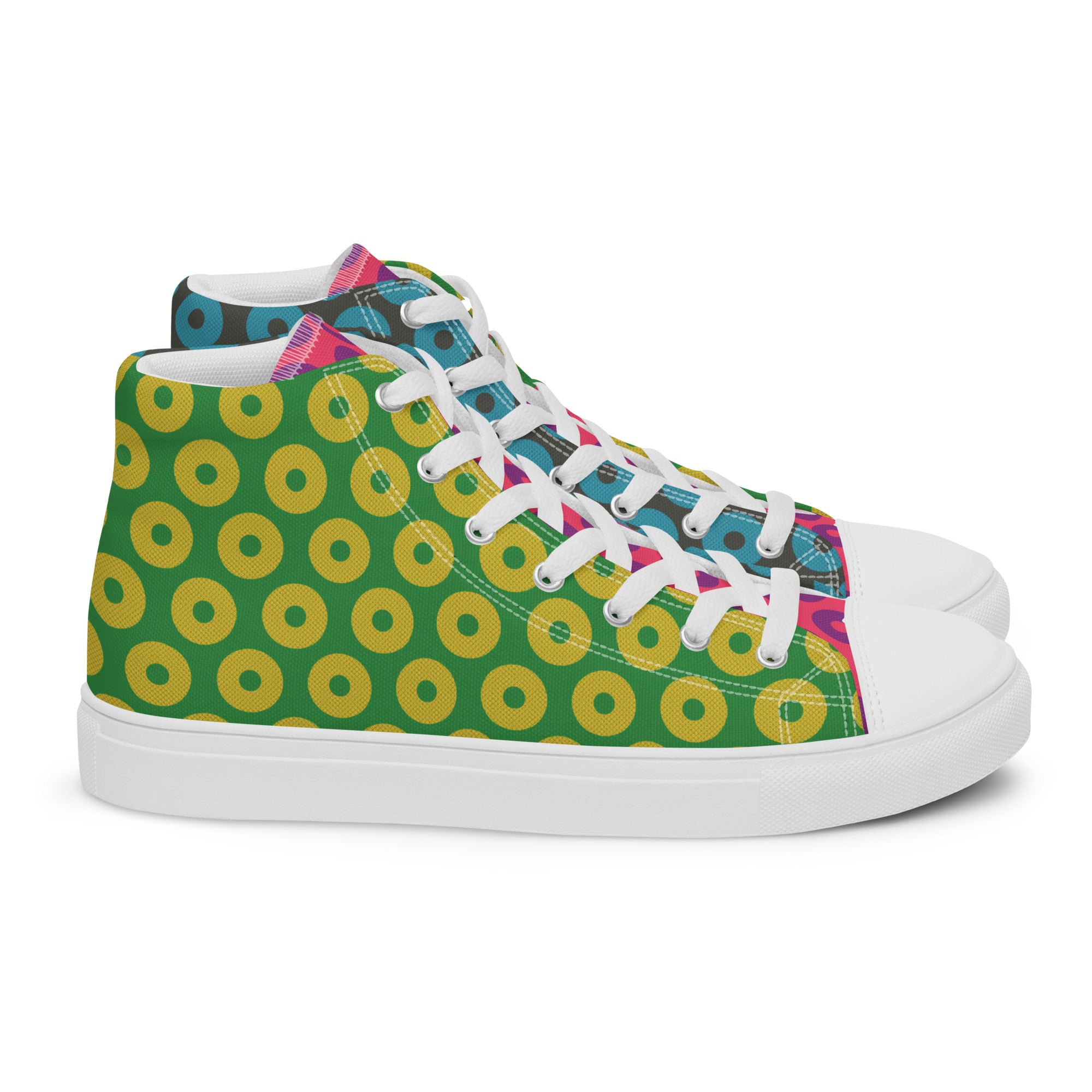 Fishman Donuts Men’s Phish High Top Canvas Shoes