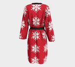 Load image into Gallery viewer, Fishman Snowflakes and Donuts Peignoir Robe
