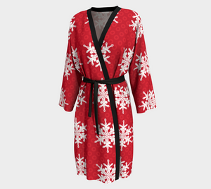 Fishman Snowflakes and Donuts Peignoir Robe