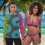 Load image into Gallery viewer, Phish Rash Guard Fishman Donuts LEMSG Women&#39;s Swim
