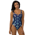 Load image into Gallery viewer, Fishman Blue Space Donuts One-Piece Phish Swimsuit
