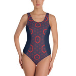 Load image into Gallery viewer, Flower of Life Fishman Donuts One-Piece Phish Swimsuit
