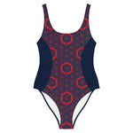 Load image into Gallery viewer, Flower of Life Fishman Donuts One-Piece Phish Swimsuit
