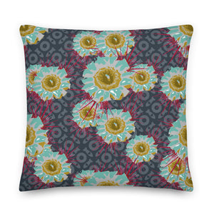 Cactus Flower Premium Pillow Mike Gordon Bass Bombs