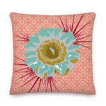 Load image into Gallery viewer, Cactus Flower Premium Pillow Mike Gordon Bass Bombs
