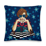 Load image into Gallery viewer, Phish Dinner and a Rematch NYE MSG Premium Pillow
