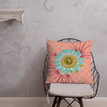 Load image into Gallery viewer, Cactus Flower Premium Pillow Mike Gordon Bass Bombs
