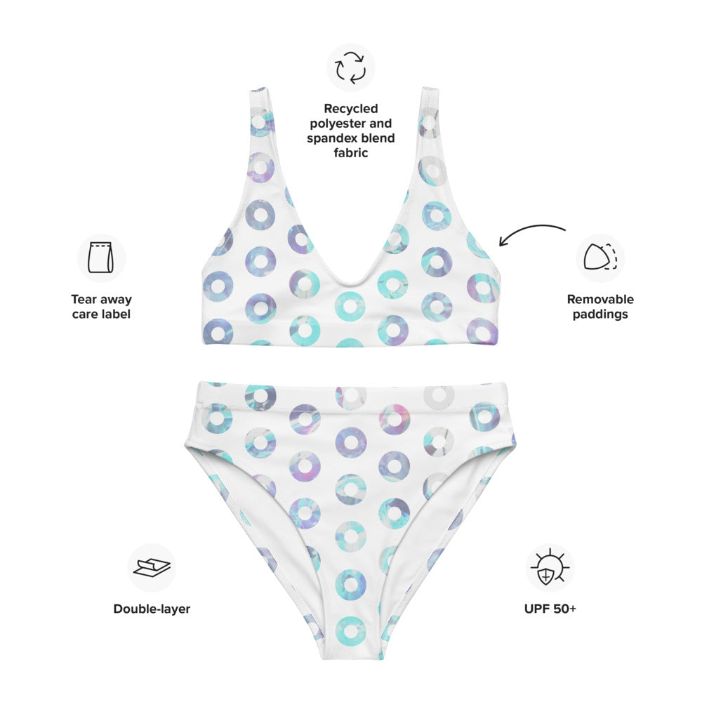 Phish Kasvot Vaxt Recycled High Waisted Bikini Set