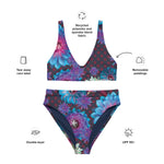 Load image into Gallery viewer, Fishman Floral Donuts Recycled High-Waisted Phish Bikini
