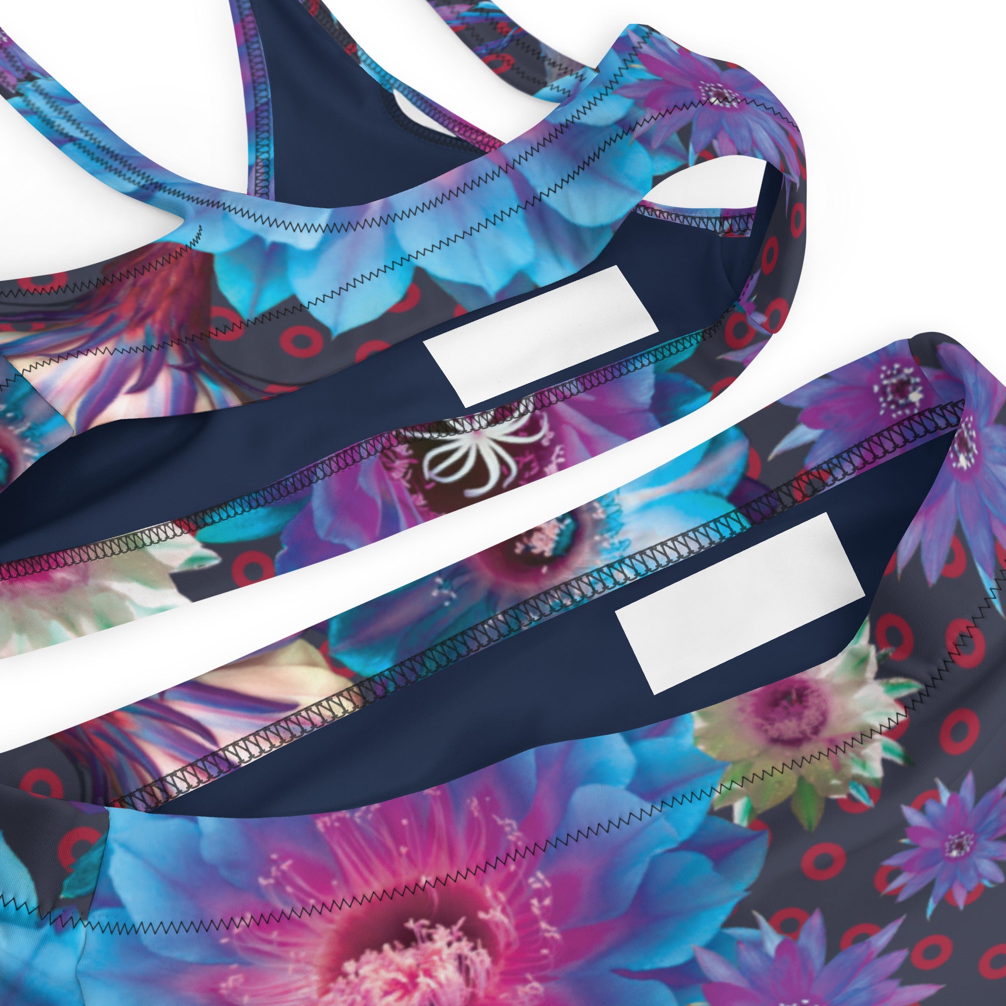 Fishman Floral Donuts Recycled High-Waisted Phish Bikini
