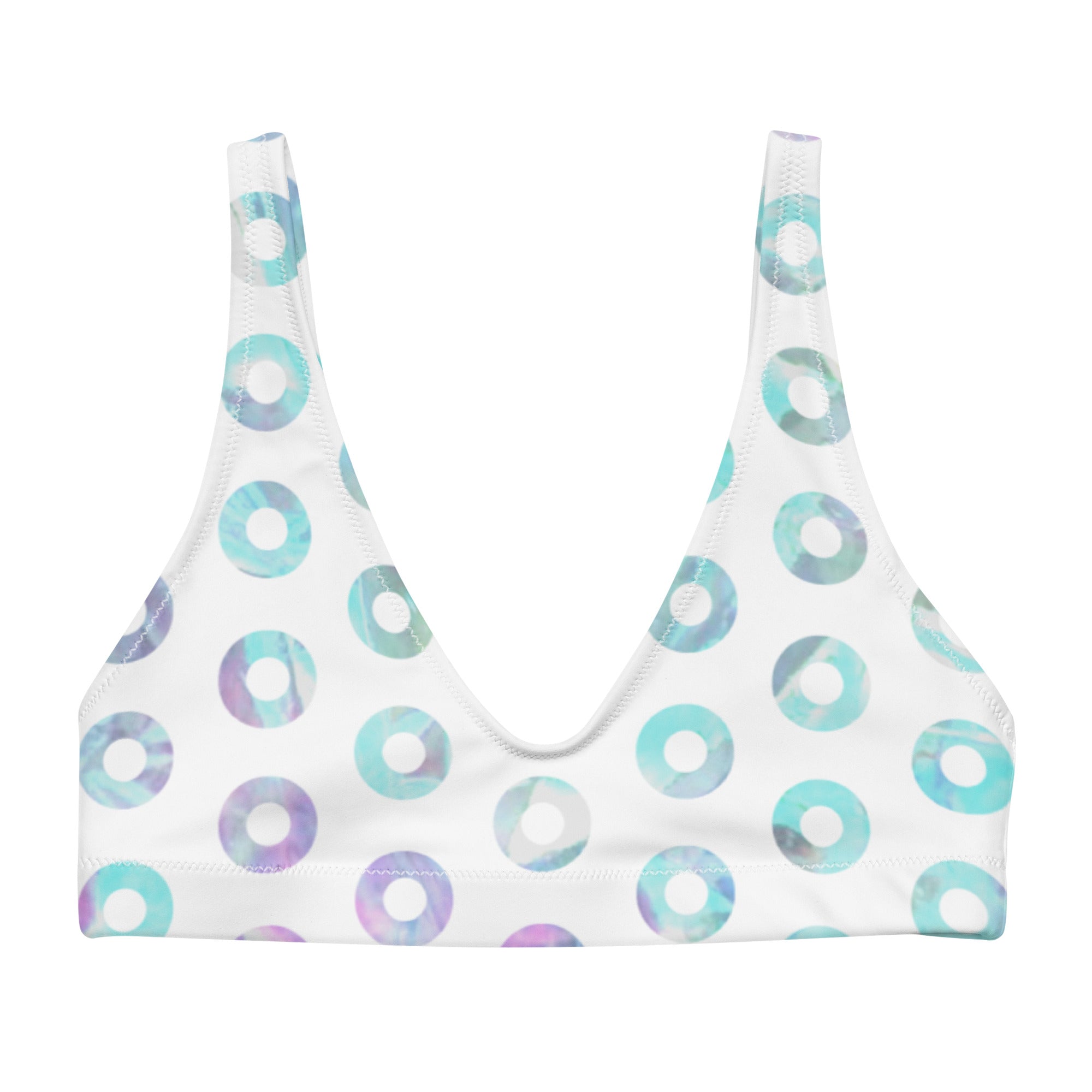 Phish Bikini Kasvot Vaxt Recyled Padded Fishman Donuts Bikini Top