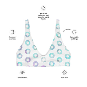 Phish Bikini Kasvot Vaxt Recyled Padded Fishman Donuts Bikini Top