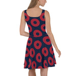 Load image into Gallery viewer, Fishman Donut Skater Dress Phish Summer Tour
