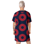 Load image into Gallery viewer, Phish T-shirt dress Fishman Donuts
