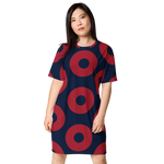Load image into Gallery viewer, Phish T-shirt dress Fishman Donuts

