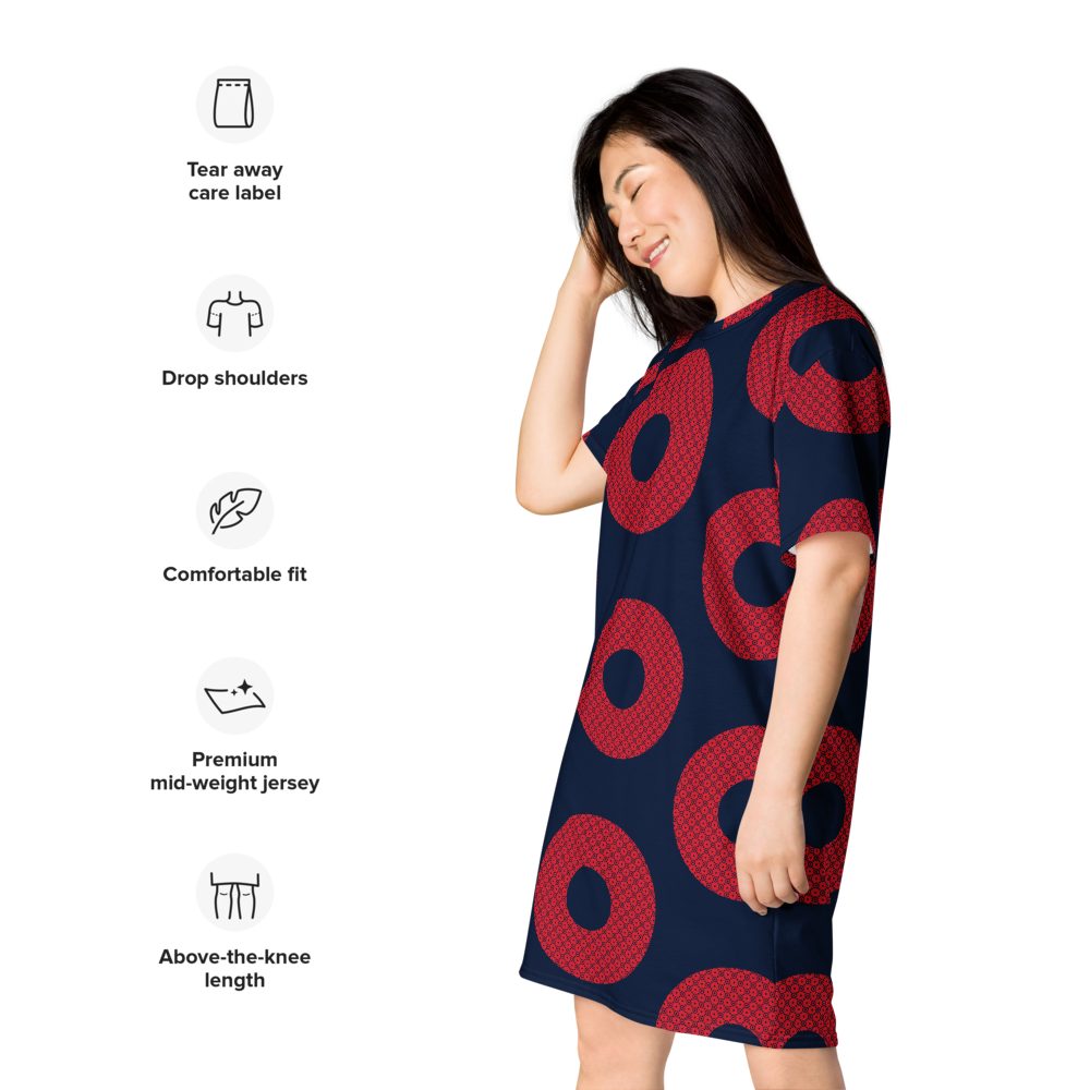 Phish T-shirt dress Fishman Donuts
