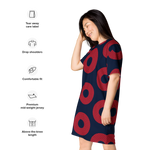 Load image into Gallery viewer, Phish T-shirt dress Fishman Donuts
