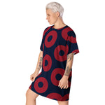 Load image into Gallery viewer, Phish T-shirt dress Fishman Donuts
