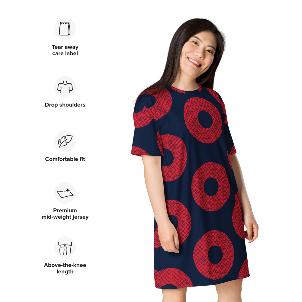 Phish T-shirt dress Fishman Donuts