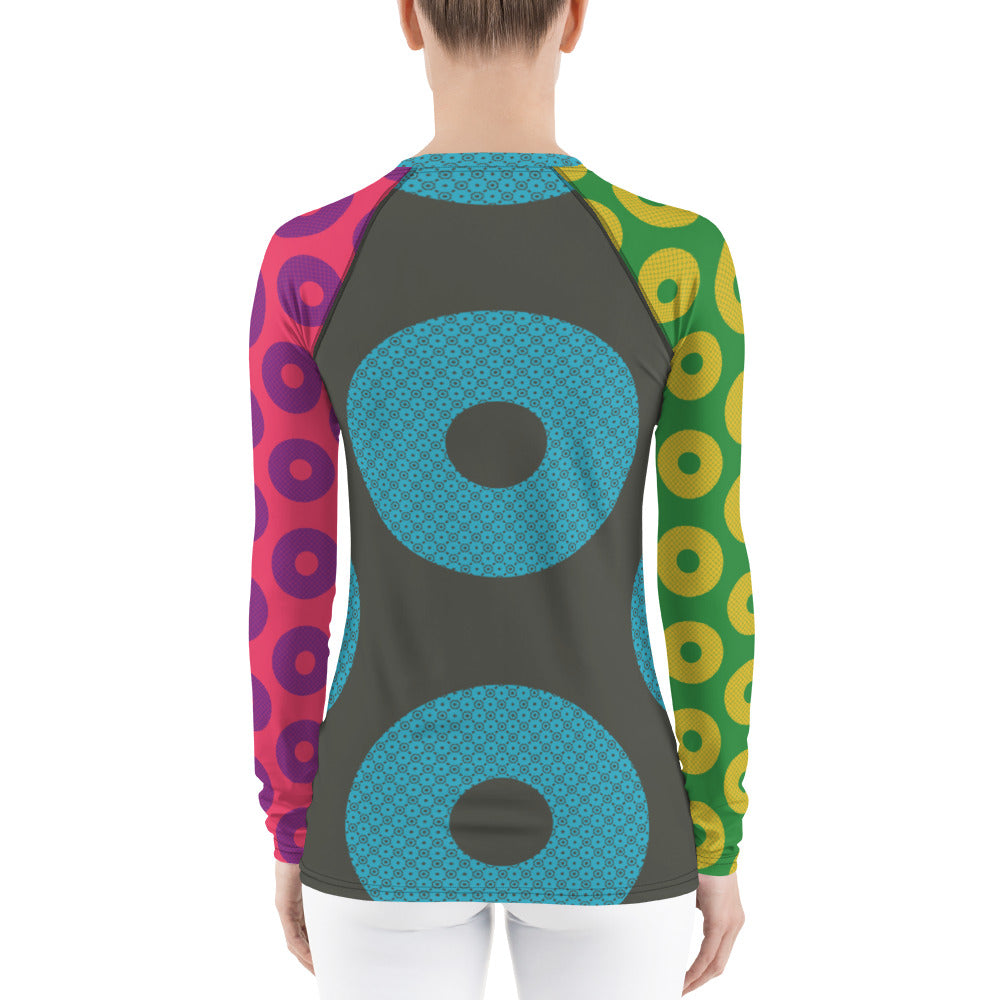 Phish Rash Guard Fishman Donuts LEMSG Women's Swim