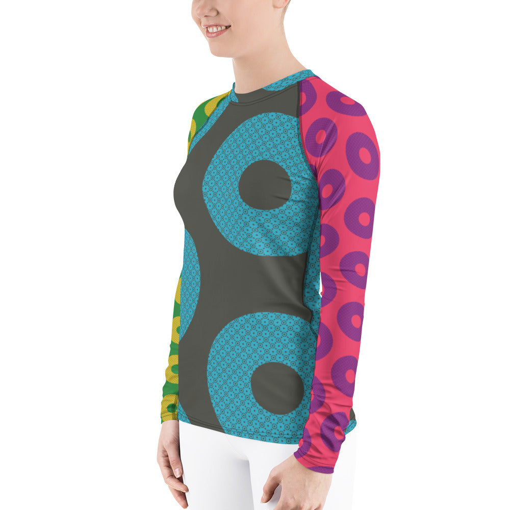 Phish Rash Guard Fishman Donuts LEMSG Women's Swim