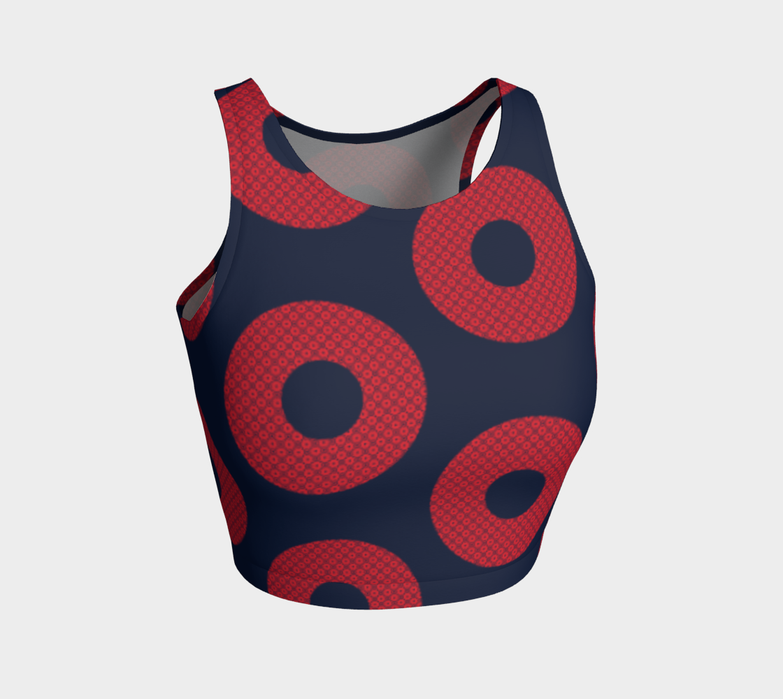 Fishman Donut Donuts Athletic Crop