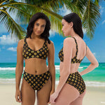 Load image into Gallery viewer, Party Time Fishman Donuts Recycled High-Waisted Phish Bikini
