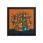 Load image into Gallery viewer, YEMSG Tulips Spring New Years 2022 Framed poster
