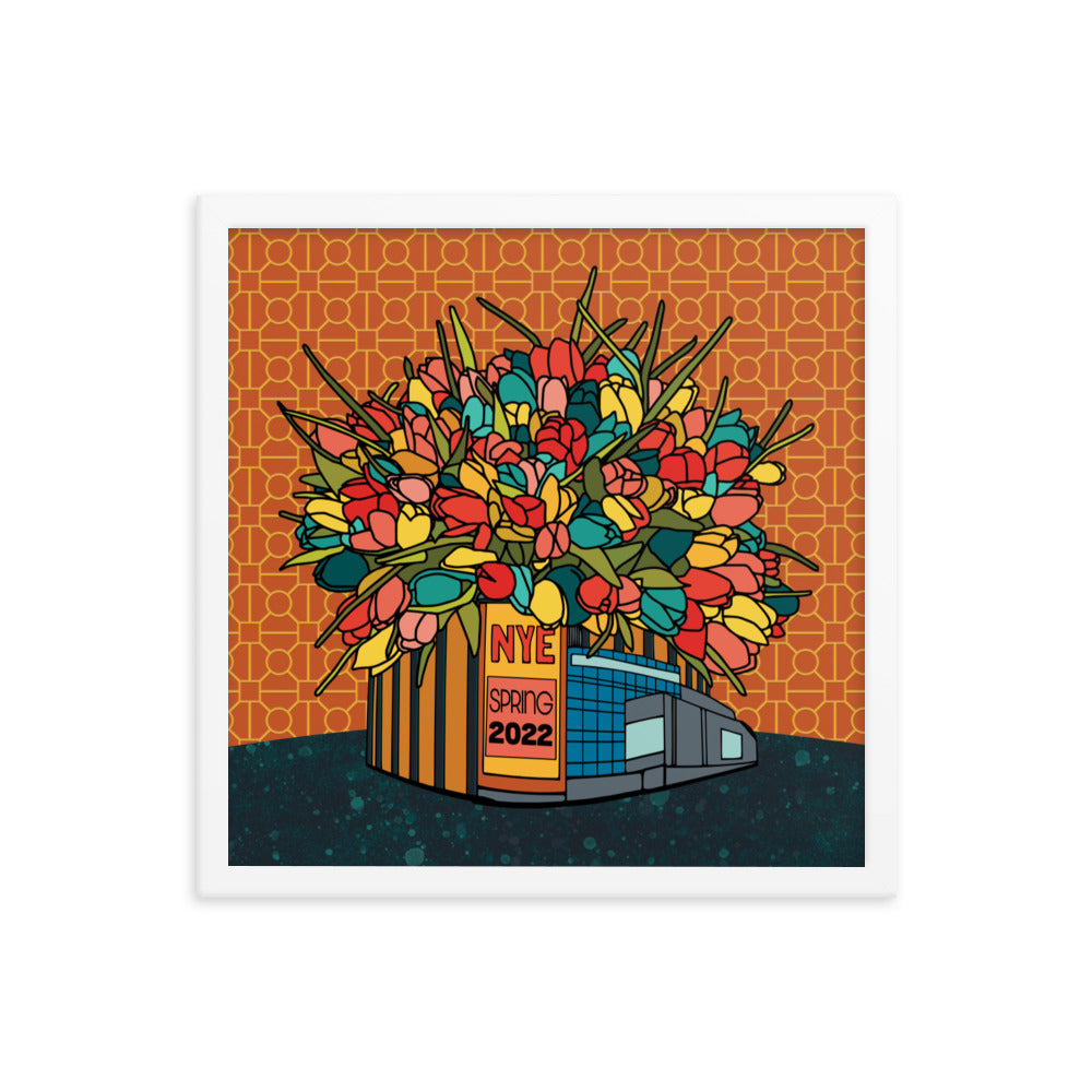 YEMSG Tulips Spring New Years 2022 Framed poster