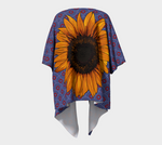 Load image into Gallery viewer, Sunflower swirl draped kimono
