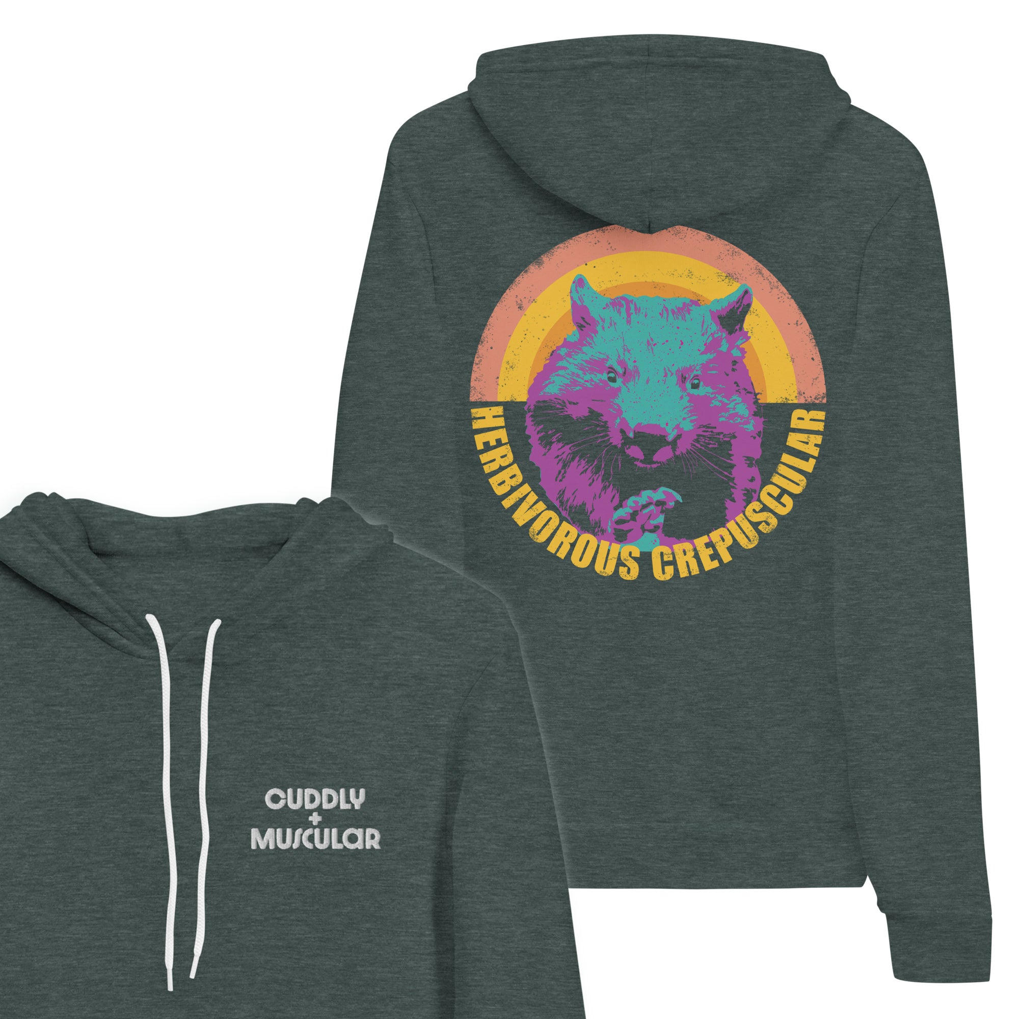 Herbivorous Crepuscular Vegan Wombat Phish Hoodie
