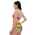 Load image into Gallery viewer, Phish High-Waisted Bikini Rainbow Stripe Fishman Donuts Recycled
