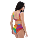 Load image into Gallery viewer, Phish High-Waisted Bikini Rainbow Stripe Fishman Donuts Recycled
