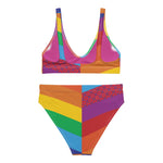 Load image into Gallery viewer, Phish High-Waisted Bikini Rainbow Stripe Fishman Donuts Recycled
