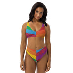 Load image into Gallery viewer, Phish High-Waisted Bikini Rainbow Stripe Fishman Donuts Recycled
