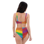 Load image into Gallery viewer, Phish High-Waisted Bikini Rainbow Stripe Fishman Donuts Recycled
