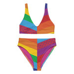Load image into Gallery viewer, Phish High-Waisted Bikini Rainbow Stripe Fishman Donuts Recycled
