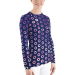 Load image into Gallery viewer, Phish Space Donuts Women&#39;s Rash Guard
