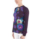Load image into Gallery viewer, Fishman Floral Donuts Women&#39;s Phish Rash Guard
