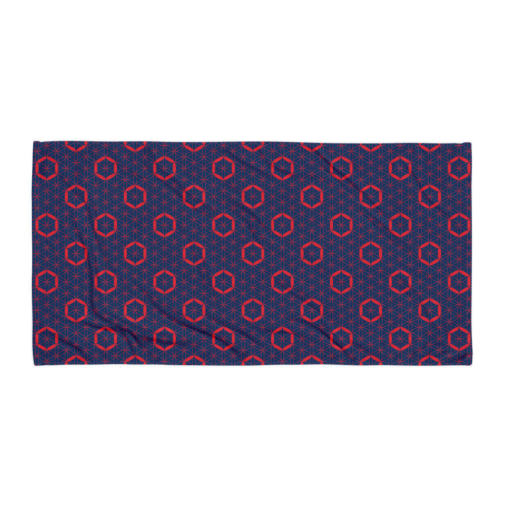 Fishman Flower of Life Donuts Beach and Bath Phish Towel