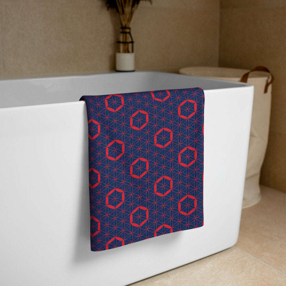 Fishman Flower of Life Donuts Beach and Bath Phish Towel