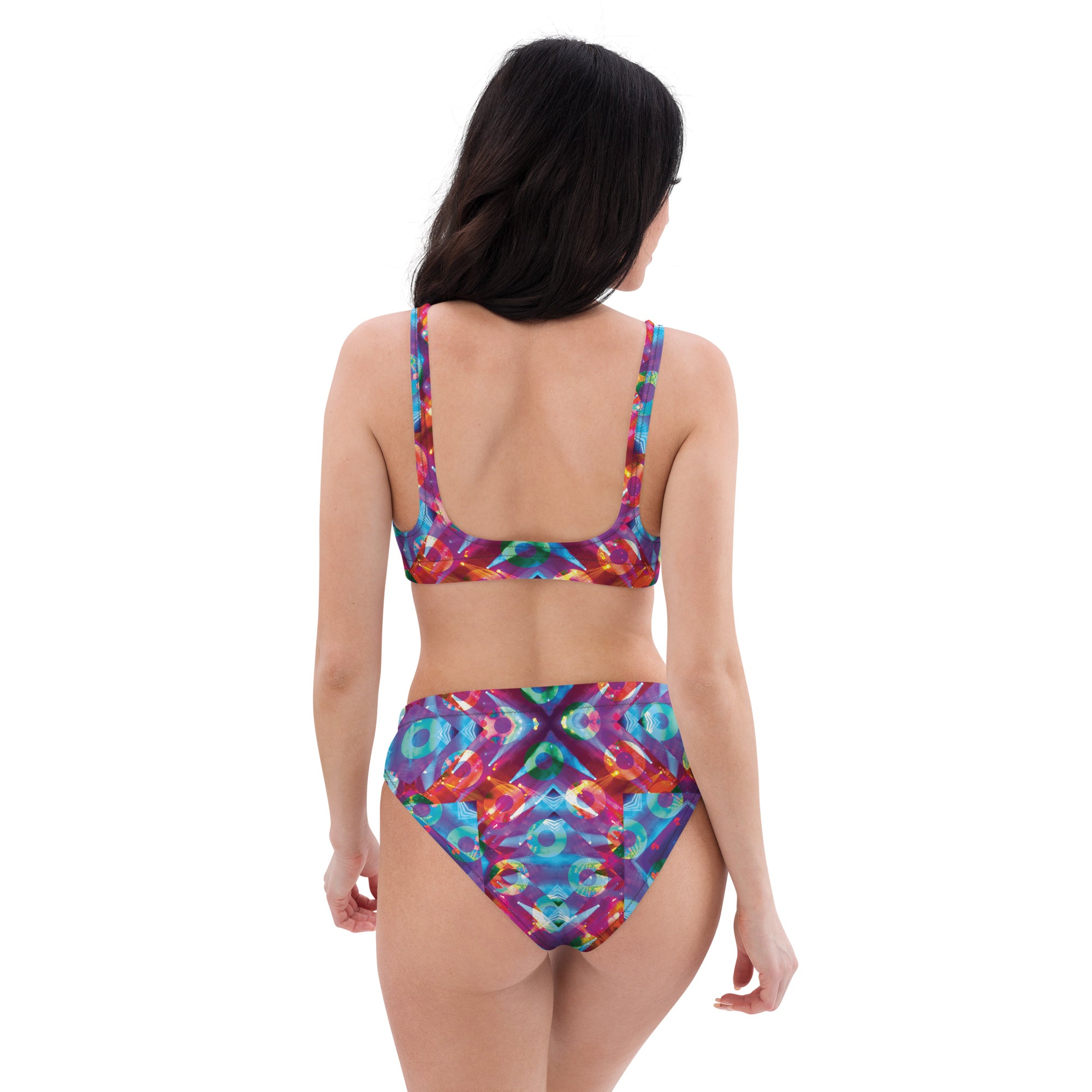 Fishman Kuroda Kaleidoscope Donuts Phish Recycled High-Waisted Bikini