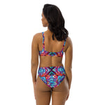 Load image into Gallery viewer, Fishman Kuroda Kaleidoscope Donuts Phish Recycled High-Waisted Bikini
